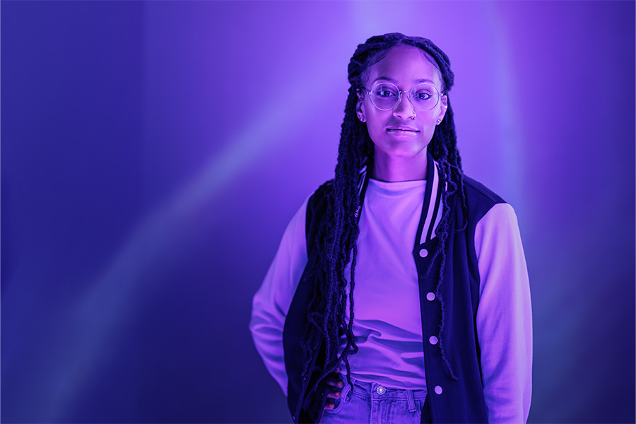 Woman poses for UW-Whitewater College of Business and Economics online