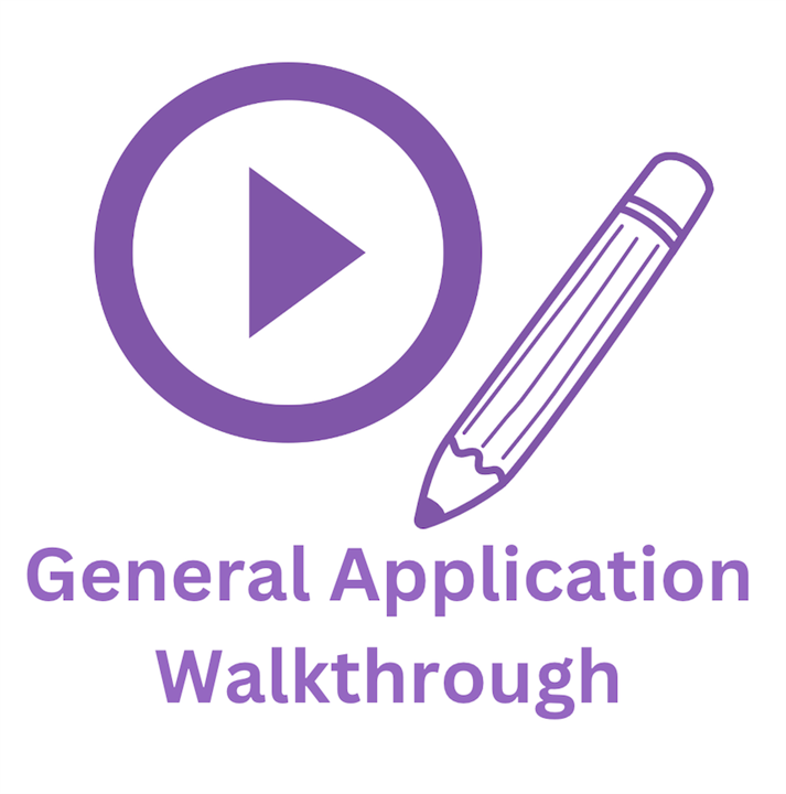 General Application Walkthrough