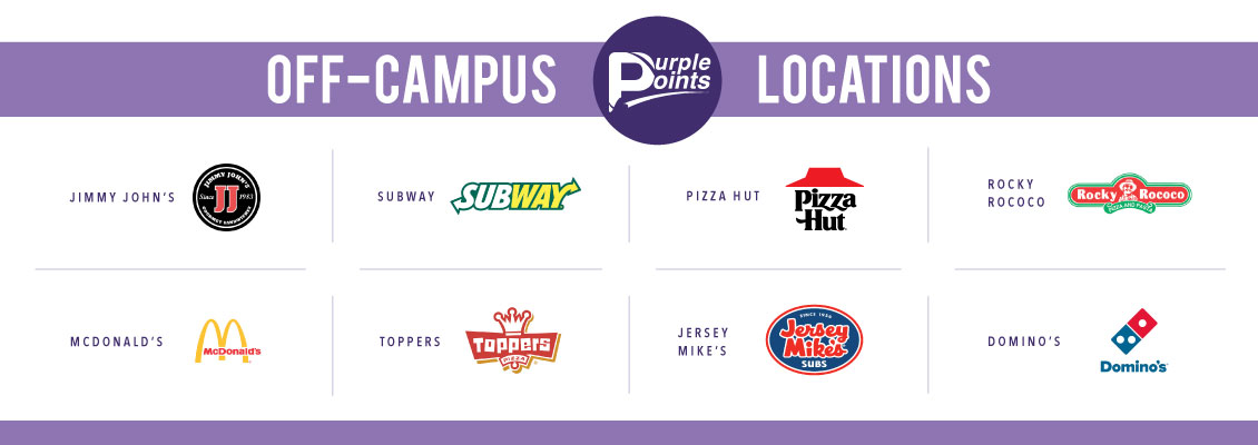 Hawkcard Off Campus Options