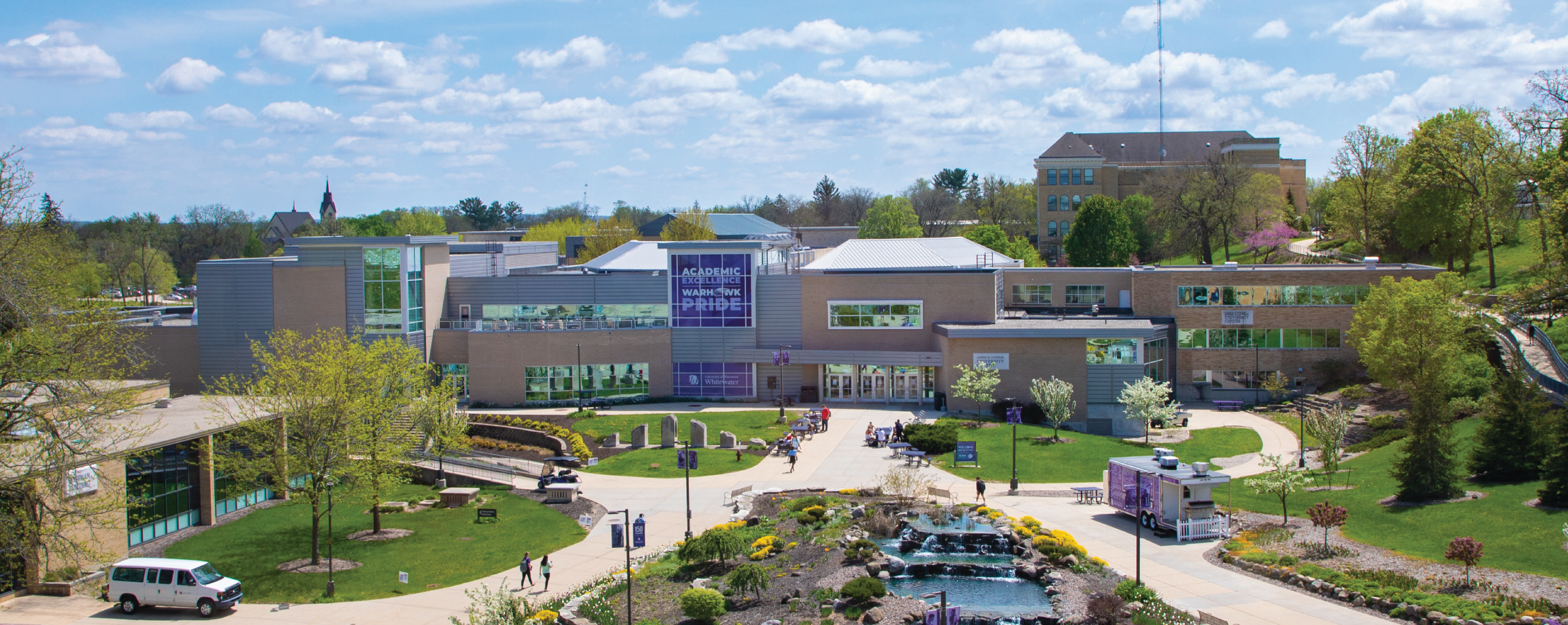 Exterior view of the UW-Whitewater University Center