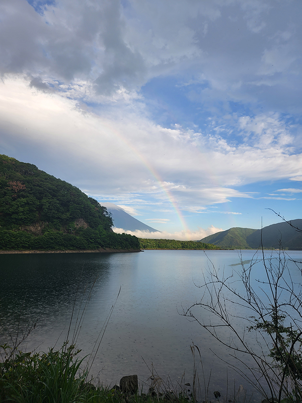 Rainbow over Mt. Fiji