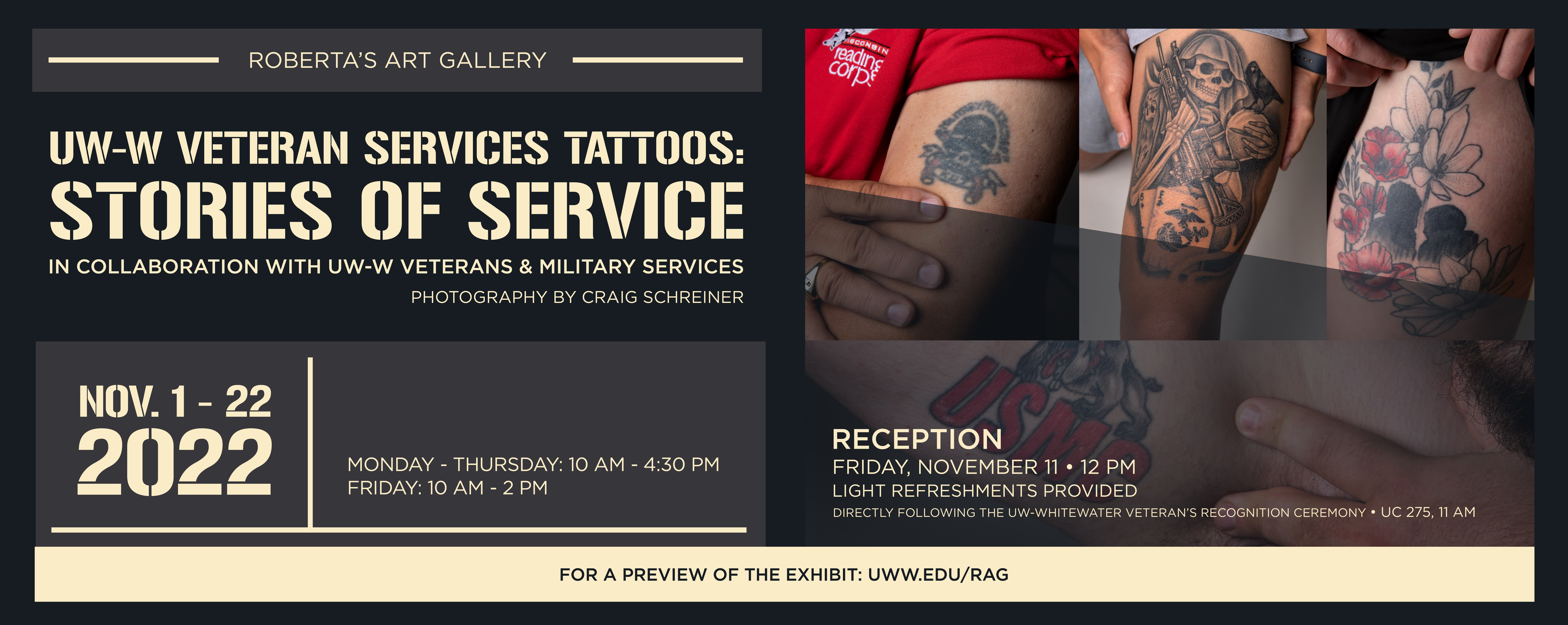 Veterans services tattoos
