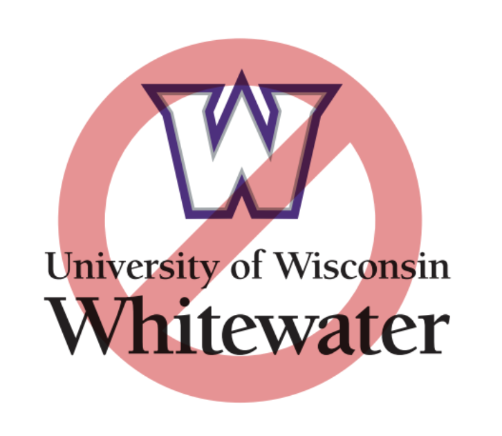 Lettermark above UW-Whitewater logo.