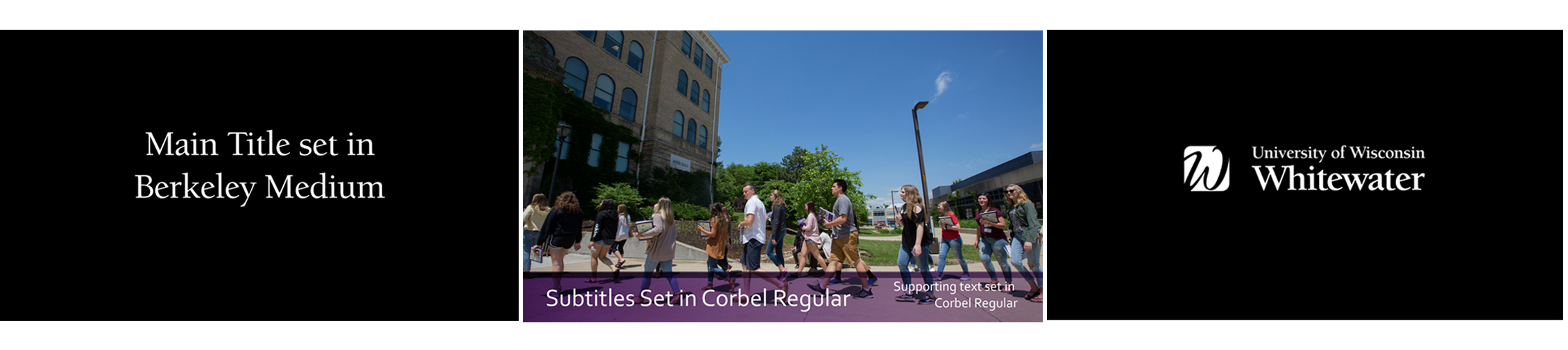 Three video presentation templates.