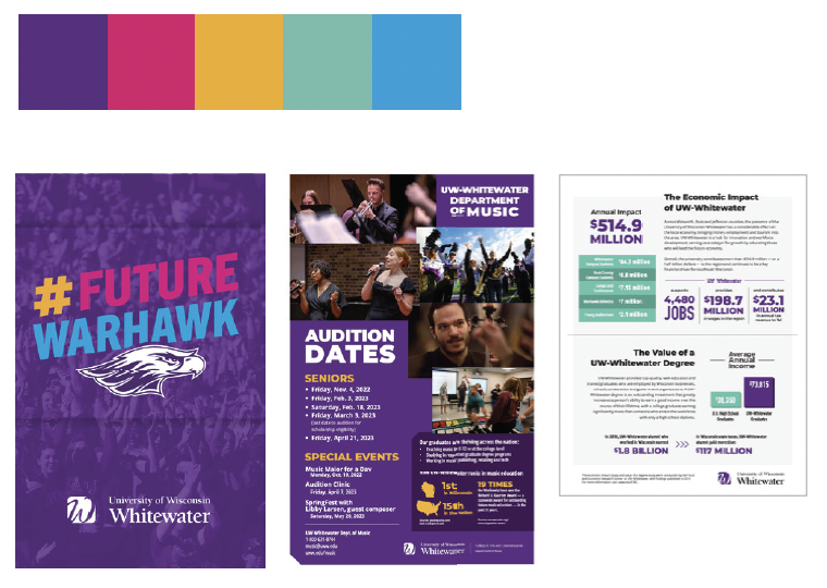 Bright, colorful color palette.