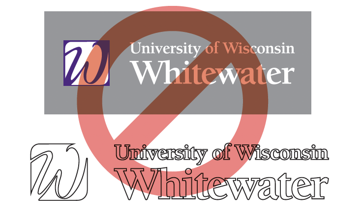 Outline of UW-Whitewater logo.