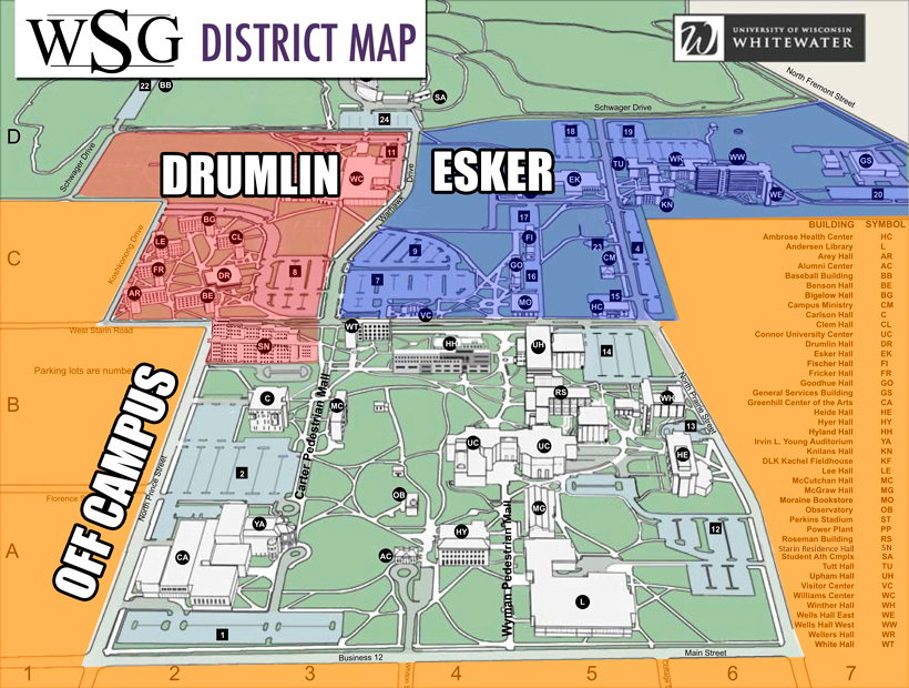 University Of Wisconsin Whitewater Campus Map - Map